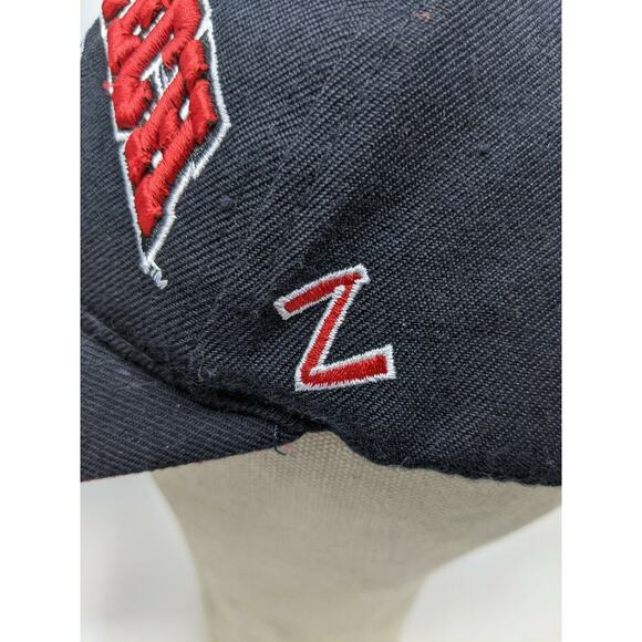 Texas Tech Red Raiders Basketball NCAA Hat Embroidered Zephyr Strapback Black - Picture 8 of 12